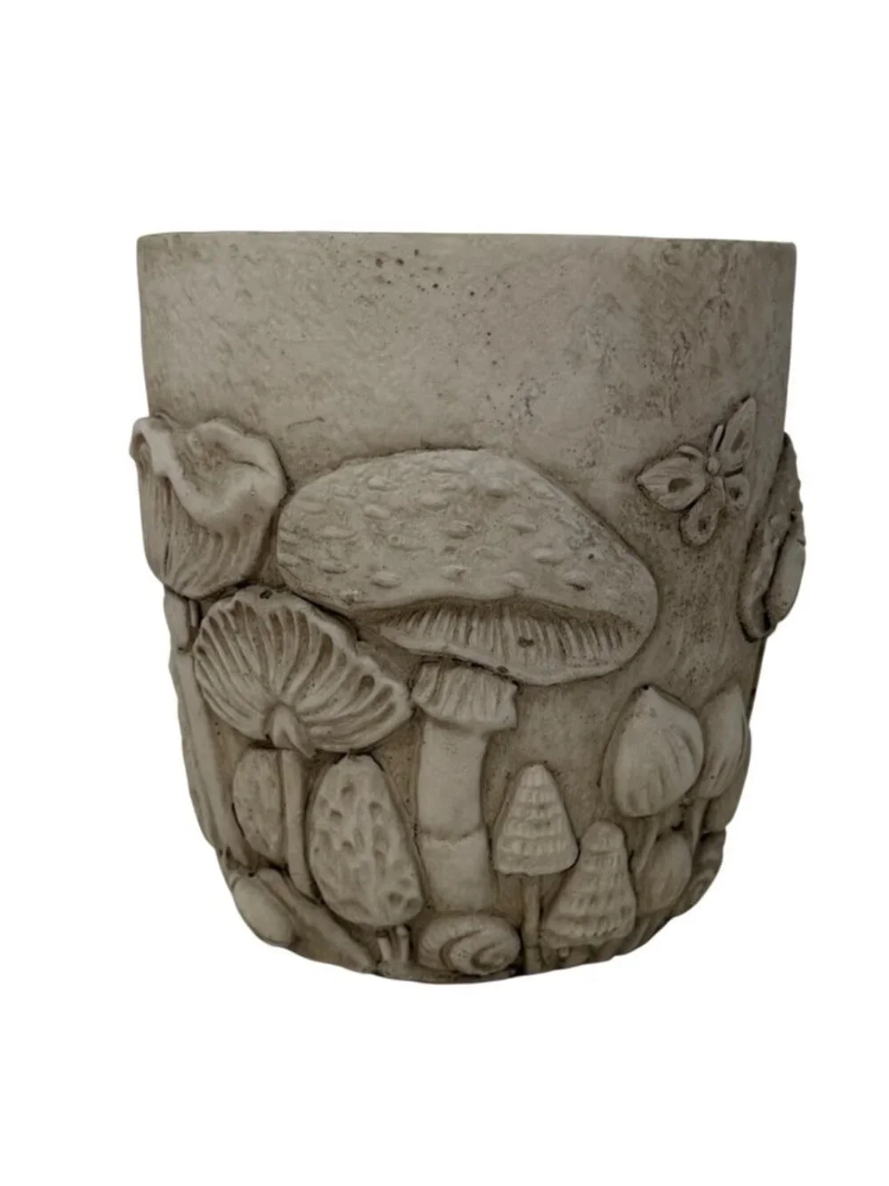 Mushroom Planter Cottage Garden Cement Look Butterfly Woodland‎ Forest Medium